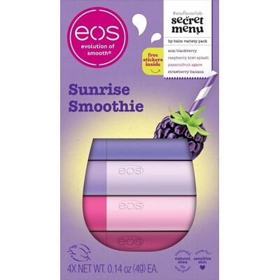 eos secret menu sunrise smoothie - balsamy do ust o 4 smaki eos secret menu sunrise smoothie - balsamy do ust o 4 smaki