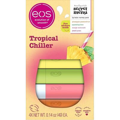eos secret menu Tropical Chiller - balsamy do ust o 4 smaki eos secret menu Tropical Chiller - balsamy do ust o 4 smaki