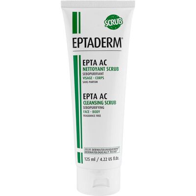 Epta AC Cleansing Scrub, peeling myjący do skóry trądzikowej i przetłuszczającej się, 125 ml Epta AC Cleansing Scrub, peeling myjący do skóry trądzikowej i przetłuszczającej się, 125 ml