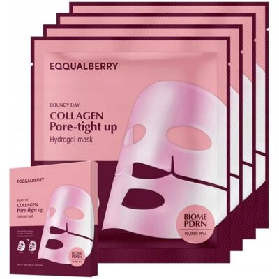 EQQUALBERRY Maski Pore-Tight Up z Kolagenem Zwężające Pory 4 szt EQQUALBERRY Maski Pore-Tight Up z Kolagenem Zwężające Pory 4 szt