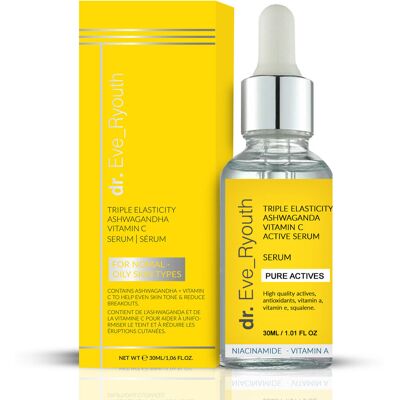 Dr. Eve_Ryouth Serum witaminy C i Ashwagandha z potrójną elastycznością - Przeciwdziałanie starzeniu się Dr. Eve_Ryouth Serum witaminy C i Ashwagandha z potrójną elastycznością - Przeciwdziałanie starzeniu się