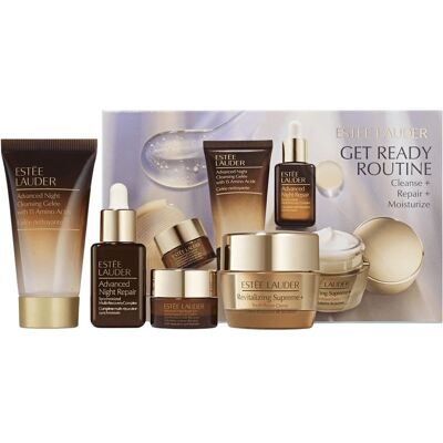 Estée Lauder, Get Ready Routine Cleanse + Repair + Moisturize Starter zestaw oczyszczający żel do twarzy 30ml + krem-żel pod oczy 5ml + serum do twa.. Estée Lauder, Get Ready Routine Cleanse + Repair + Moisturize Starter zestaw oczyszczający żel do twarzy 30ml + krem-żel pod oczy 5ml + serum do twa..