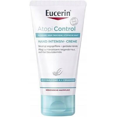 EUCERIN AtopiControl Kojący krem do rąk dłoni z egzemą, nawilżający 75 ml EUCERIN AtopiControl Kojący krem do rąk dłoni z egzemą, nawilżający 75 ml