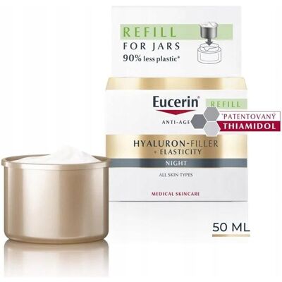 Eucerin HYAL-FILLER + ELASTIN krem na noc - wkład uzupełniający 50ml Eucerin HYAL-FILLER + ELASTIN krem na noc - wkład uzupełniający 50ml