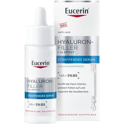 Eucerin- Hyaluron Filler + 3x Effect HA+ 5% B5 Serum przeciwstarzeniowe do twarzy 30 ml Eucerin- Hyaluron Filler + 3x Effect HA+ 5% B5 Serum przeciwstarzeniowe do twarzy 30 ml
