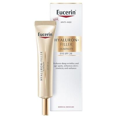 Eucerin Hyaluron-Filler + Elasticity Przeciwzmarszczkowy krem pod oczy SPF 20, 15 ml Eucerin Hyaluron-Filler + Elasticity Przeciwzmarszczkowy krem pod oczy SPF 20, 15 ml