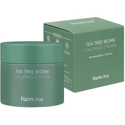 Farmstay Biome z Drzewa Herbacianego - Łagodzący Krem - 80ml - Krem do Twarzy Farmstay Biome z Drzewa Herbacianego - Łagodzący Krem - 80ml - Krem do Twarzy