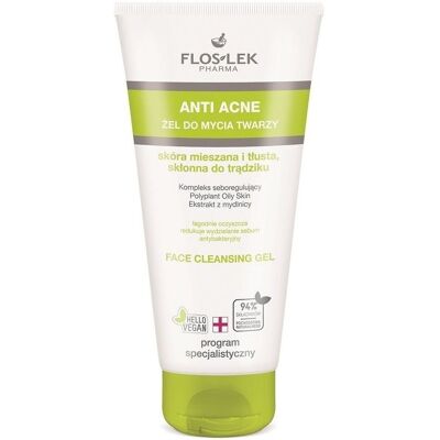 Żel Oczyszczający Anti Acne od FlosLek Pharma - Tłusta, trądzikowa skóra Żel Oczyszczający Anti Acne od FlosLek Pharma - Tłusta, trądzikowa skóra