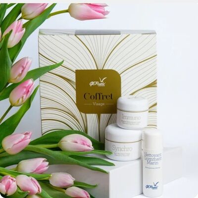 Gernetic Coffret Face Synchro Immuno Marine Gumming Cleansing zestaw regenerująco-odżywczy 50 ml + 30 ml + 50 ml Gernetic Coffret Face Synchro Immuno Marine Gumming Cleansing zestaw regenerująco-odżywczy 50 ml + 30 ml + 50 ml