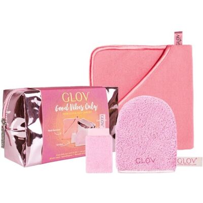 Glov,Good Vibes Only zestaw Scrubex peeling do ust + On-The-Go rękawiczka do demakijażu + Mask Remover do usuwania pozostałości masek + kosmetyczka Glov,Good Vibes Only zestaw Scrubex peeling do ust + On-The-Go rękawiczka do demakijażu + Mask Remover do usuwania pozostałości masek + kosmetyczka