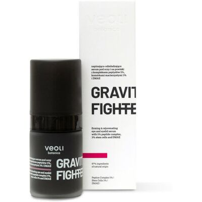 GRAVITY FIGHTER Napinająco-odmładzające serum pod oczy i na powieki z kompleksem peptydów 5%, komórkami macierzystymi 3% i DMAE GRAVITY FIGHTER Napinająco-odmładzające serum pod oczy i na powieki z kompleksem peptydów 5%, komórkami macierzystymi 3% i DMAE