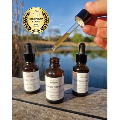 GREEN MOON® COLLAGEN BOOST élixir premium – serum z roślinnym kolagenem i witaminą C 30 ml GREEN MOON® COLLAGEN BOOST élixir premium – serum z roślinnym kolagenem i witaminą C 30 ml