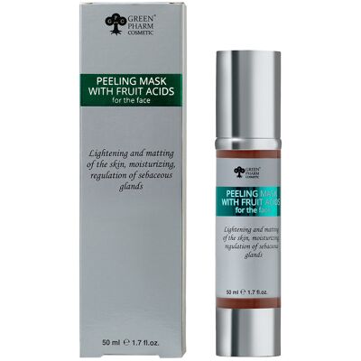 Green Pharm Cosmetic, Maseczka peeling do twarzy z kwasami owocowymi 50ml Green Pharm Cosmetic, Maseczka peeling do twarzy z kwasami owocowymi 50ml