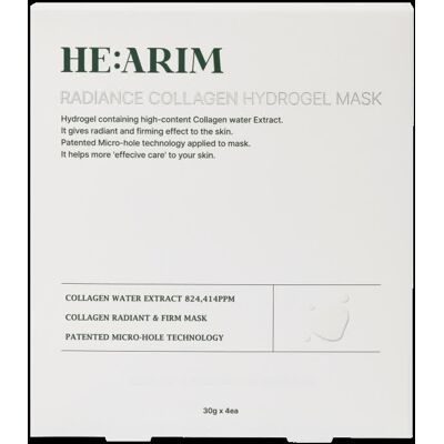 HE:ARIM Radiance Collagen Hydrogel Mask 4 szt Koreańskie maski hydrożelowe HE:ARIM Radiance Collagen Hydrogel Mask 4 szt Koreańskie maski hydrożelowe