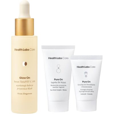 Health Labs Care, Serum Glow On TetraVit C 10% 30 ml + Travel set Health Labs Care, Serum Glow On TetraVit C 10% 30 ml + Travel set