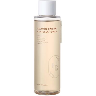 HEVEBLUE Salmon Caring Centella Toner 200 ml - kojący tonik do twarzy HEVEBLUE Salmon Caring Centella Toner 200 ml - kojący tonik do twarzy