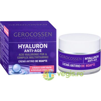 Hialuronowy krem przeciwzmarszczkowy na noc 50ml Hialuronowy krem przeciwzmarszczkowy na noc 50ml