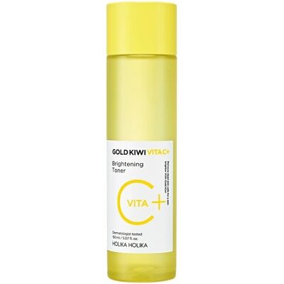 HOLIKA HOLIKA Gold Kiwi Vita C+ Brightening Toner rozjaśniający tonik do twarzy 150ml HOLIKA HOLIKA Gold Kiwi Vita C+ Brightening Toner rozjaśniający tonik do twarzy 150ml