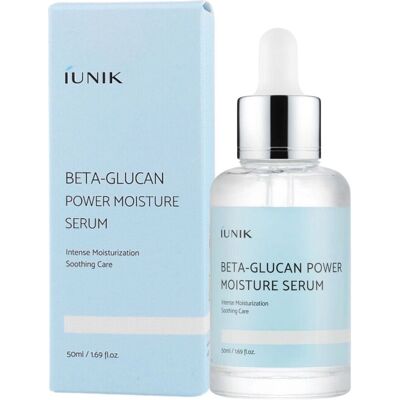 Iunik, Beta-glucan Power Moisture, Serum nawilżająco-kojące do twarzy, 50 ml Iunik, Beta-glucan Power Moisture, Serum nawilżająco-kojące do twarzy, 50 ml