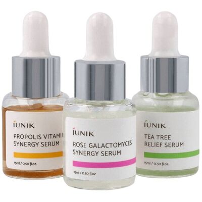 Iunik, Daily Serum Trial Kit, Zestaw Serum Do Twarzy, 3x15ml Iunik, Daily Serum Trial Kit, Zestaw Serum Do Twarzy, 3x15ml