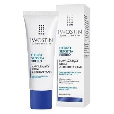 Iwostin Hydro Sensitia Prebio - Krem na Twarz Nawilżający z Uspokajającym Efektem Iwostin Hydro Sensitia Prebio - Krem na Twarz Nawilżający z Uspokajającym Efektem