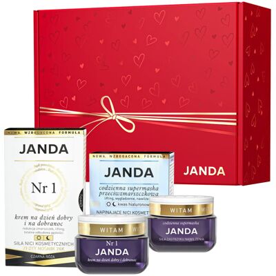 JANDA Zestaw Krem Nr 1 + Codzienna supermaska przeciwzmarszczkowa w pudełku prezentowym 2 x 50 ml JANDA Zestaw Krem Nr 1 + Codzienna supermaska przeciwzmarszczkowa w pudełku prezentowym 2 x 50 ml