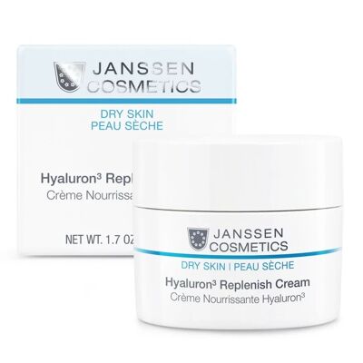 JANSSEN COSMETICS HYALURON³ REPLENISH CREAM BOGATY KREM NAWILŻAJĄCY 50ML JANSSEN COSMETICS HYALURON³ REPLENISH CREAM BOGATY KREM NAWILŻAJĄCY 50ML