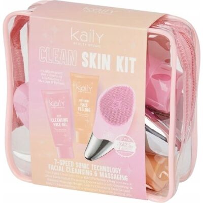 Kaily Zestaw Soniczna Szczoteczka Do Mycia Twarzy + Żel + Peeling Kaily Zestaw Soniczna Szczoteczka Do Mycia Twarzy + Żel + Peeling
