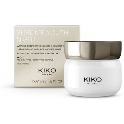 KIKO Milano, Sublime Youth Night przeciwzmarszczkowy krem odżywczy na noc z retinolem 50ml KIKO Milano, Sublime Youth Night przeciwzmarszczkowy krem odżywczy na noc z retinolem 50ml