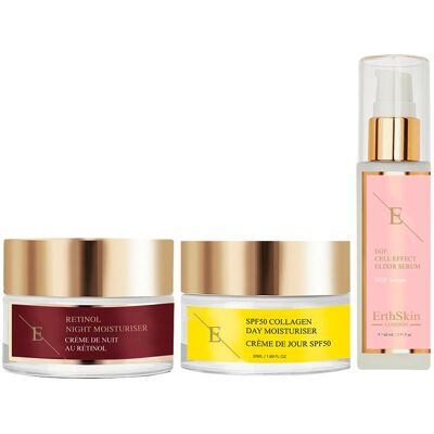 Kolagenowy krem na dzień SPF + Retinol nawilżający na noc + SERUM Z EFEKTEM KOMÓREK EGF Kolagenowy krem na dzień SPF + Retinol nawilżający na noc + SERUM Z EFEKTEM KOMÓREK EGF