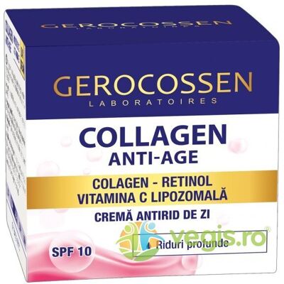 Kolagenowy krem przeciwzmarszczkowy na dzień - głębokie zmarszczki 50ml Kolagenowy krem przeciwzmarszczkowy na dzień - głębokie zmarszczki 50ml
