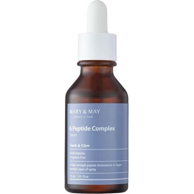Mary&May,; 6 Peptide Complex Serum, Serum z Kompleksem Peptydów, 30ml Mary&May,; 6 Peptide Complex Serum, Serum z Kompleksem Peptydów, 30ml