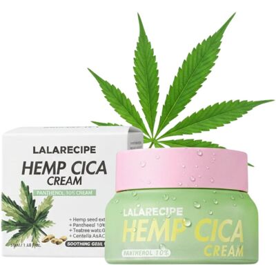 Krem do twarzy na zaczerwienienia łagodzący 50ml Lalarecipe Hemp Cica Cream Krem do twarzy na zaczerwienienia łagodzący 50ml Lalarecipe Hemp Cica Cream