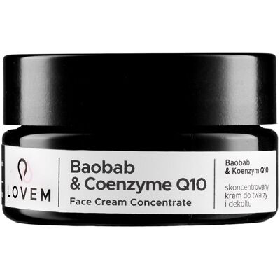 Krem koncentrat LOVEM Twarz Dekolt Baobab Koenzym Q10 30ml Krem koncentrat LOVEM Twarz Dekolt Baobab Koenzym Q10 30ml