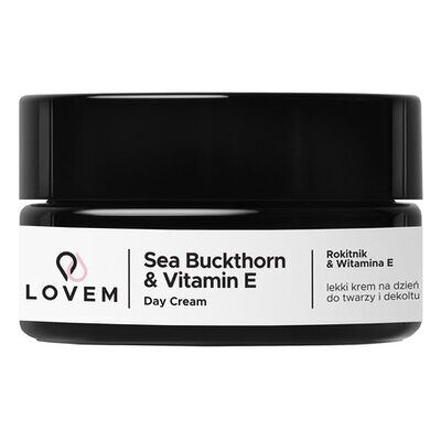 Krem LOVEM na dzień twarz i dekolt Rokitnik i Witamina E I 30ml Krem LOVEM na dzień twarz i dekolt Rokitnik i Witamina E I 30ml