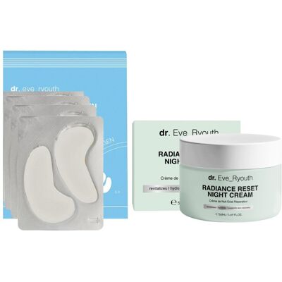Krem na noc Radiance Reset 50 ml + hydrożelowe płatki pod oczy Youth Eye Rejuvenation Krem na noc Radiance Reset 50 ml + hydrożelowe płatki pod oczy Youth Eye Rejuvenation