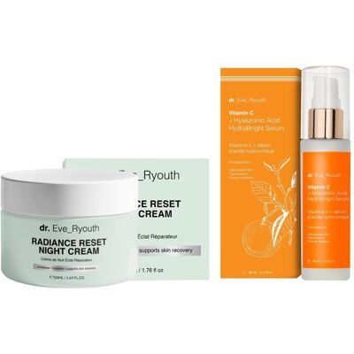 Krem na noc Radiance Reset 50 ml + serum Hydrabright witamina C + kwas hialuronowy Krem na noc Radiance Reset 50 ml + serum Hydrabright witamina C + kwas hialuronowy