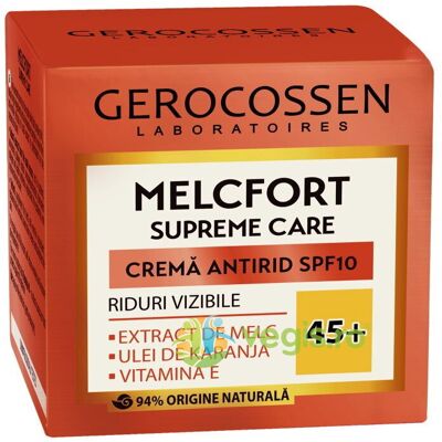 Krem przeciwzmarszczkowy 45+ Spf10 Melcfort Supreme 50ml Krem przeciwzmarszczkowy 45+ Spf10 Melcfort Supreme 50ml