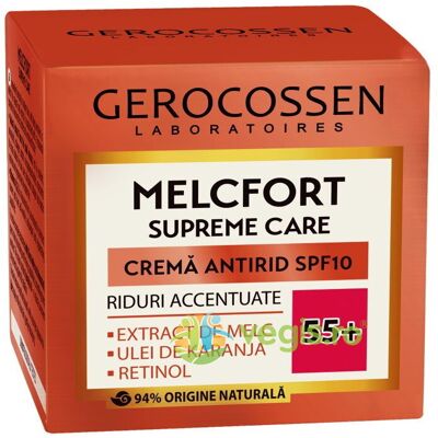 Krem przeciwzmarszczkowy 55+ Spf10 Melcfort Supreme 50ml Krem przeciwzmarszczkowy 55+ Spf10 Melcfort Supreme 50ml