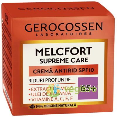 Krem przeciwzmarszczkowy 65+ Spf10 Melcfort Supreme 50ml Krem przeciwzmarszczkowy 65+ Spf10 Melcfort Supreme 50ml