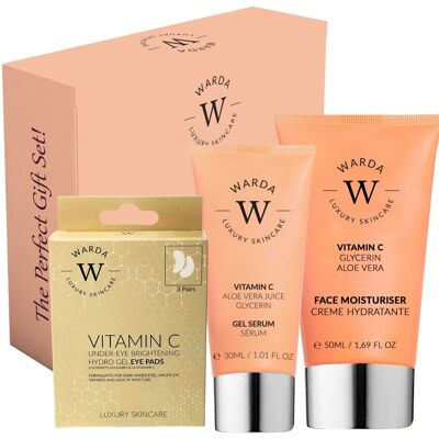 Krem Vitamin C Glow Boost + żelowe serum Vitamin C + płatki pod oczy witamina C Krem Vitamin C Glow Boost + żelowe serum Vitamin C + płatki pod oczy witamina C