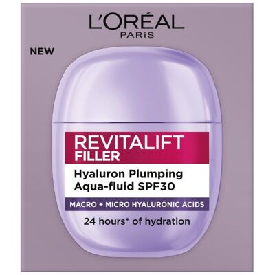 L'Oreal Paris Revitalift Filler lekki krem nawilżający SPF30 40ml L'Oreal Paris Revitalift Filler lekki krem nawilżający SPF30 40ml