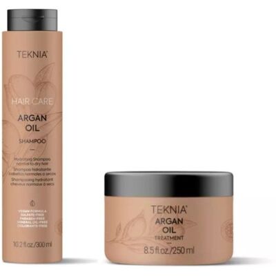 Lakme Teknia Argan Oil zestaw 2 produktów: szampon 300ml+maska 250ml Lakme Teknia Argan Oil zestaw 2 produktów: szampon 300ml+maska 250ml
