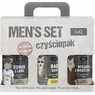 Laq Zestaw Czyściopak Męski Czarny Dzik, Bad Boy, Ryszard Laq Zestaw Czyściopak Męski Czarny Dzik, Bad Boy, Ryszard