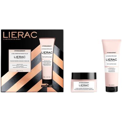 LIERAC Hydragenist zestaw nawilżający krem-żel rozświetlający 50ml + maska wypełniająca 75ml LIERAC Hydragenist zestaw nawilżający krem-żel rozświetlający 50ml + maska wypełniająca 75ml