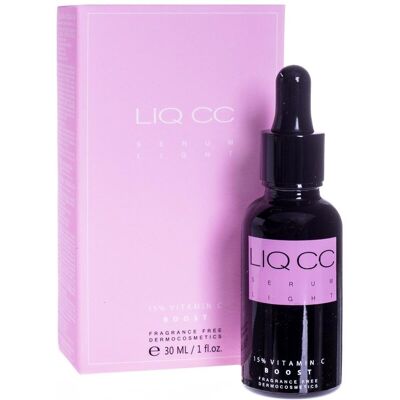 Liq, Cc, Serum Light 15% Vitamin C Boost, Lekkie Serum Rozświetlające Z Witaminą C, 30 Ml Liq, Cc, Serum Light 15% Vitamin C Boost, Lekkie Serum Rozświetlające Z Witaminą C, 30 Ml