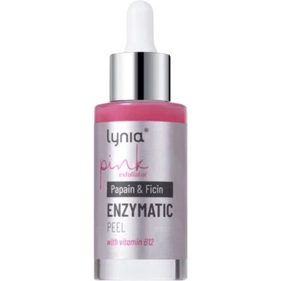Lynia Peeling enzymatyczny do twarzy z papainą i ficyną oraz witaminą B12 30ml Lynia Peeling enzymatyczny do twarzy z papainą i ficyną oraz witaminą B12 30ml
