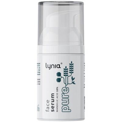 Lynia Pure Serum Do Twarzy Z Kwasem Migdałowym 10% 30ml Lynia Pure Serum Do Twarzy Z Kwasem Migdałowym 10% 30ml
