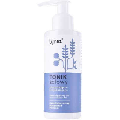 Lynia, Tonik żelowy złuszczająco-rozjaśniający, 100 ml Lynia, Tonik żelowy złuszczająco-rozjaśniający, 100 ml