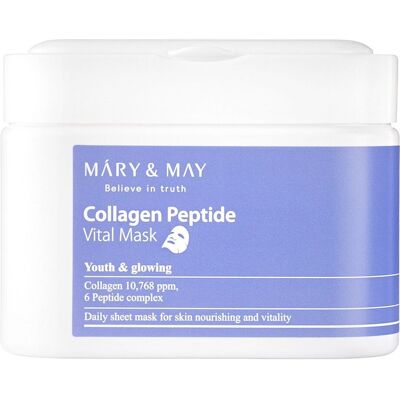 Mary & May Maska Witalna z Kolagenem i Peptydami - Anti-Aging - 30 sztuk Mary & May Maska Witalna z Kolagenem i Peptydami - Anti-Aging - 30 sztuk